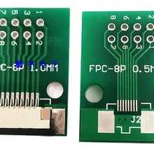 10 шт. FFC FPC 8PIN передачи доска с разъемом FFC до DIP 2,54 TFT ЖК-панель 1 мм 0,5 мм шаг pcb двусторонняя