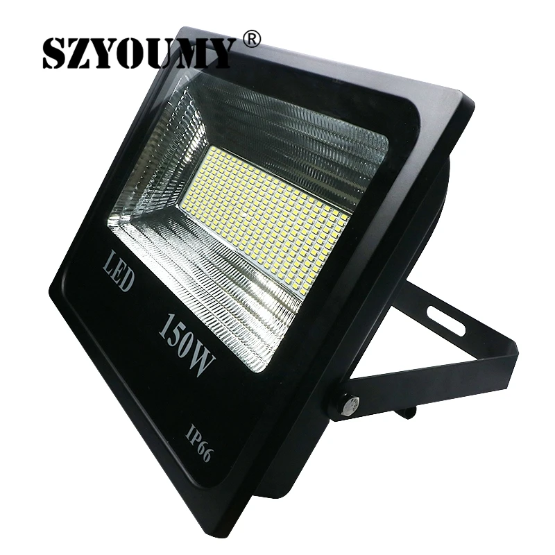 SZYOUMY 150 Вт светодиодный солнечный прожектор мощный прожектор повышенной яркости водонепроницаемый свет садовое освещение двойной цвет уличная лампа IP66