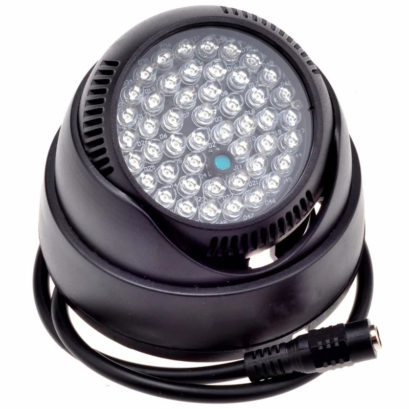 

48 LED illuminator Light IR Infrared Night Vision Lamp CCTV Fill Light Black Plastic Housing For CCTV Surveillance Camera 12V