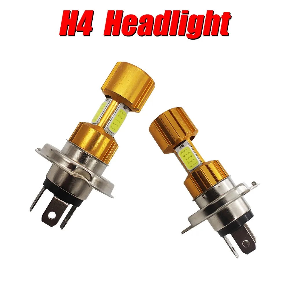 2 pcs of Perfect factory led bulb lights resistor built in car light H4