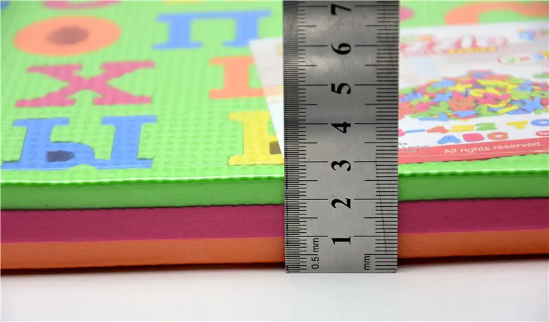 EVA Puzzle Mats 33 Pcs Russian Letters and Numbers & Math Symbols Baby Foam Play Puzzles Mat  Educational Toys for Kids