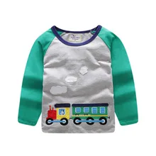 Коллекция года, весенне-Осенняя детская рубашка, одежда для маленьких мальчиков, рубашка для маленьких мальчиков с мультяшным автомобилем, хлопковая цветная комбинированная рубашка с длинными рукавами для детей возрастом от 2 до 6 лет