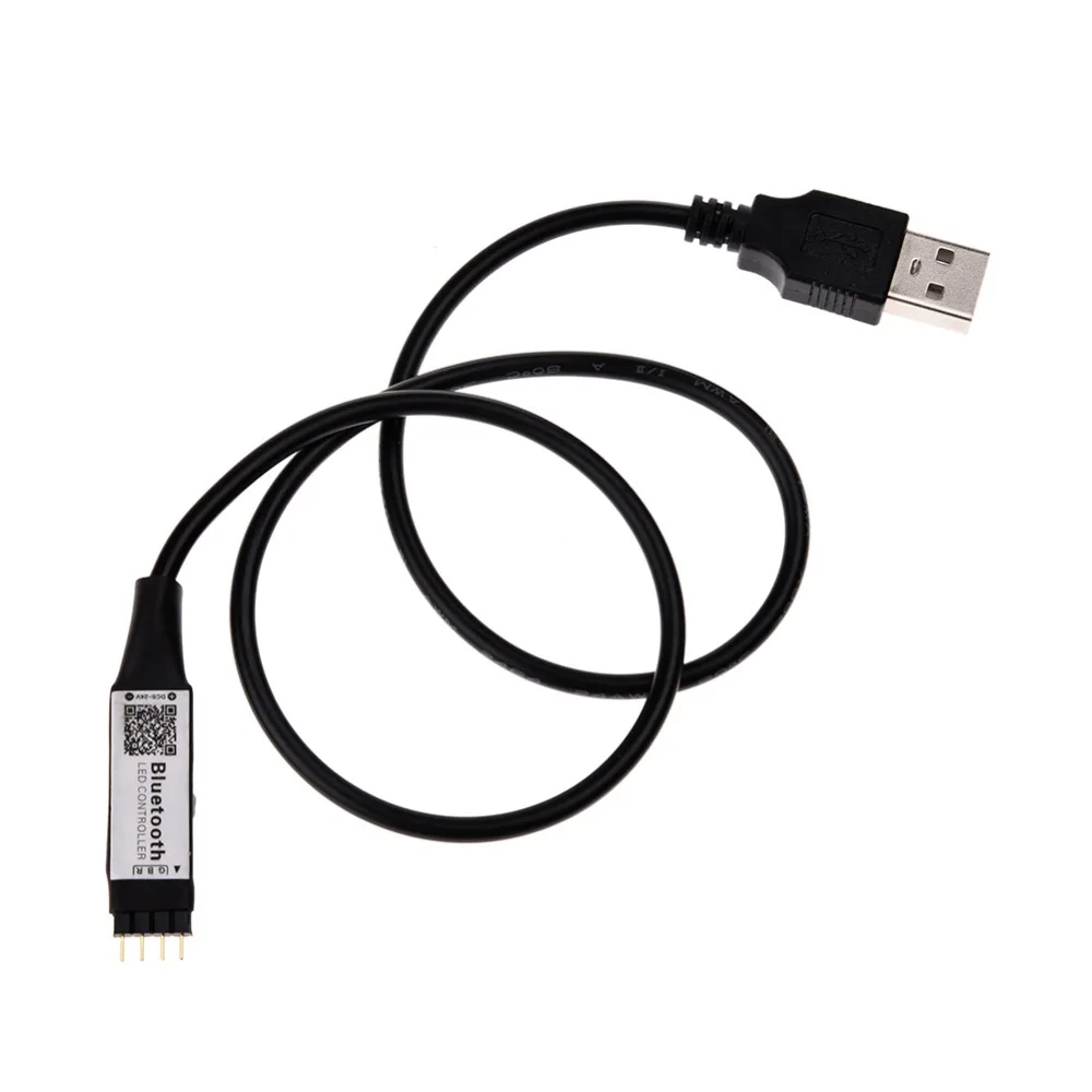 

LAIDEYI Super Mini LED RGB Controller 5V Bluetooth LED Light Strip controller dimmer RGBW Led Controller IOS / Android APP