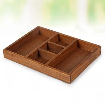 

Retro Style Desktop Wooden Storage Box Multifunctional Sundries Sorting Storage Box