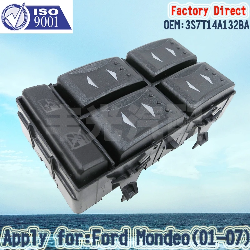

Factory Direct Window Master Control Switch 3S7T14A132BA apply For Ford Mondeo MK3 01-07 11 Pins