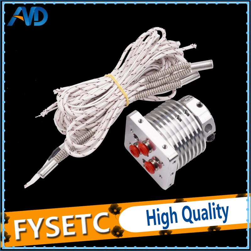 

3D Printer Multi-extrusion 3 In 1 Out Hotend Extruder Full kit Multi Color nozzel Hot End 0.4mm/1.75mm Filament for PLA ABS