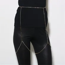 Сексуальная Связывание пляж Кристалл Стразы для женщин талия живот бедра цепь ювелирные изделия цепочка для тела со стразами ноги цепи браслет подвязки