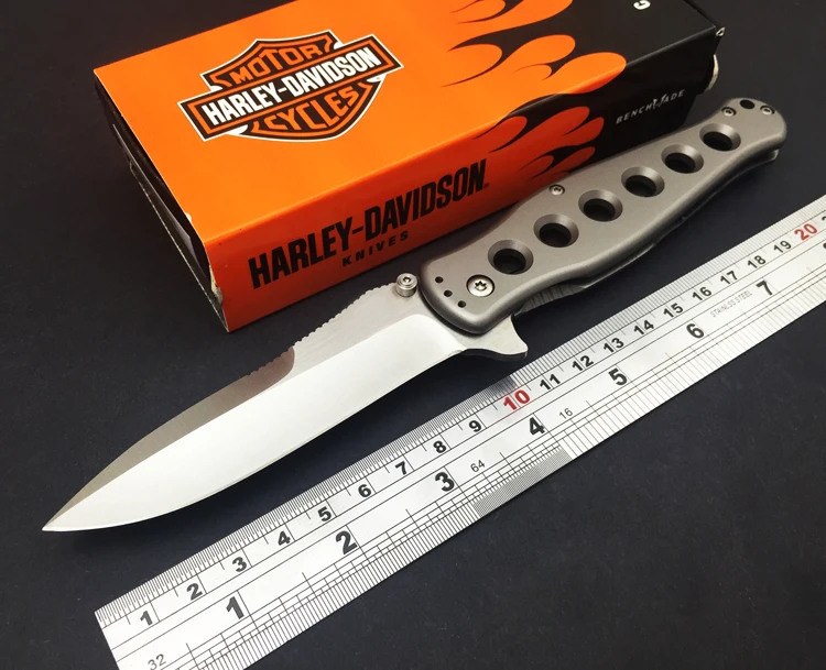 Genuine folding knife high quality D2 steel full TC4 titanium handle