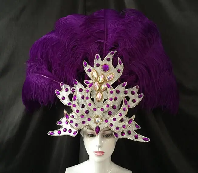 Lo speedtacolo di danza copricamo di piume di accessori di abbigliamento La FESTA La Maschera IL Festival