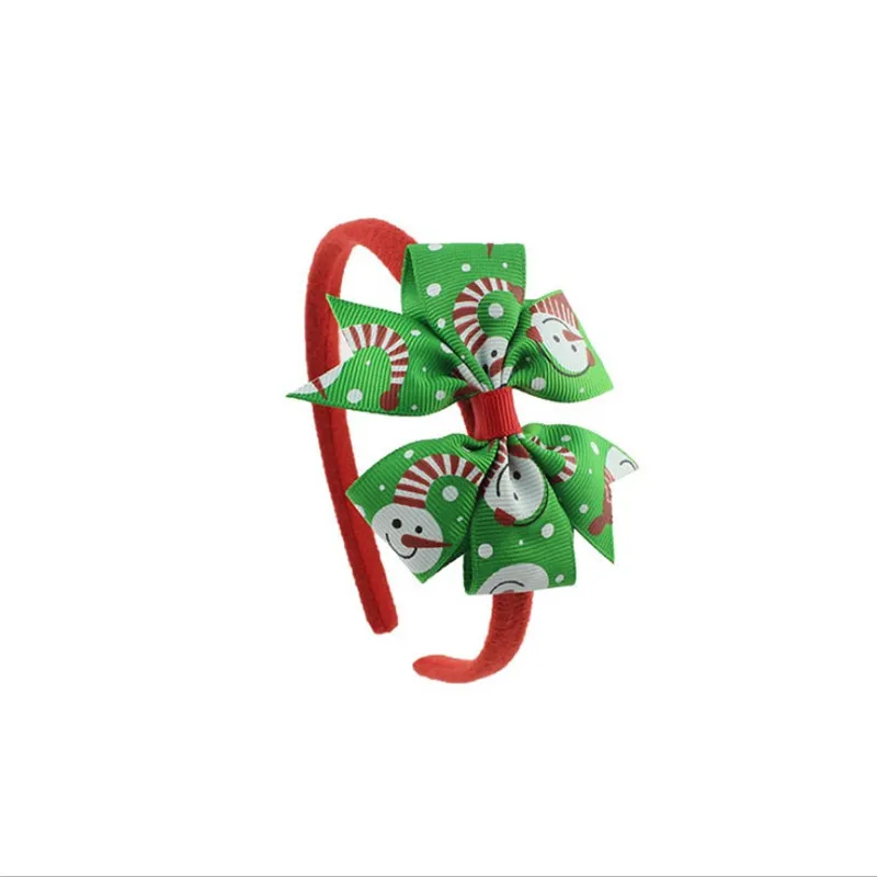 Christmas Halloween Flower Hair Bows Headband Plastic Teeth Ribbon Hairbands Hoop Hair Accessories For Girls (8)
