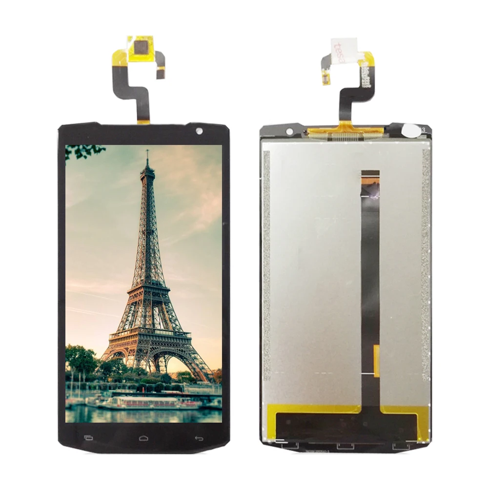 Скидка 5,5 для oukitel k10000 k 10000 черный ЖК дисплей + сенсорный экран стеклянная панель дигитайзер сборка Замена Черный