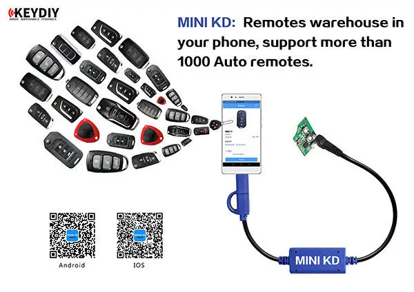Keydiy мини KD мобильный ключ генератор дистанционного управления для Android и IOS