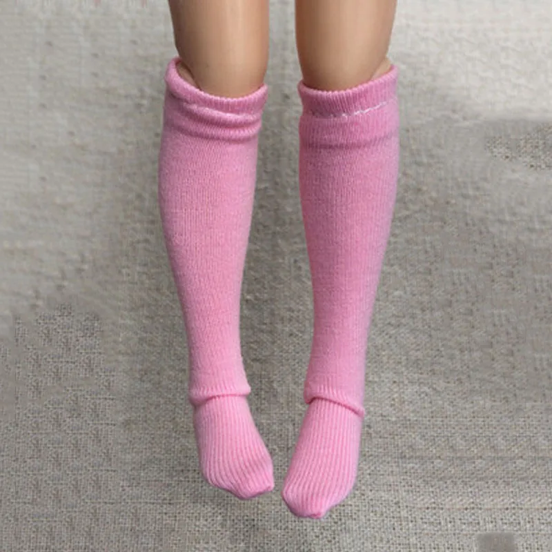 1 пара однотонные чулки для куклы Барби носки средней длины Blythe 1:6 длинные