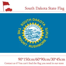 Bandeira do estado de dakota do sul 90*150cm 60*90cm bandeira 3*5 pés com furos de metal de bronze 30*45cm bandeira do carro