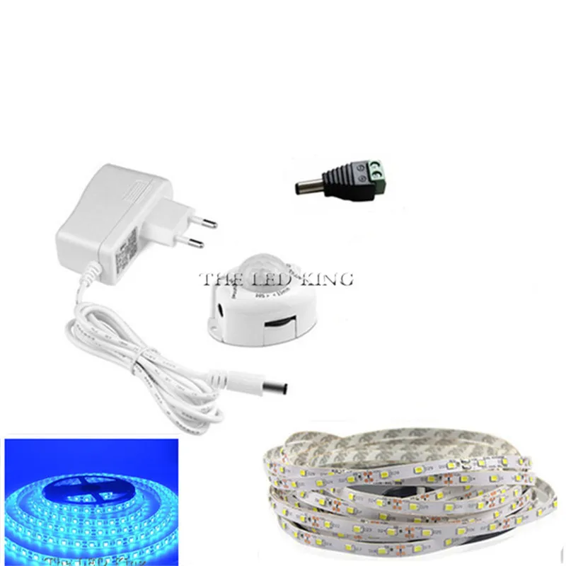 Night Lights LED Night Light Strip Smart Turn ON OFF fita de led not waterproof SMD2835 bandeau led Bedroom pir motion sensor LED Strip Light night light lamp Night Lights