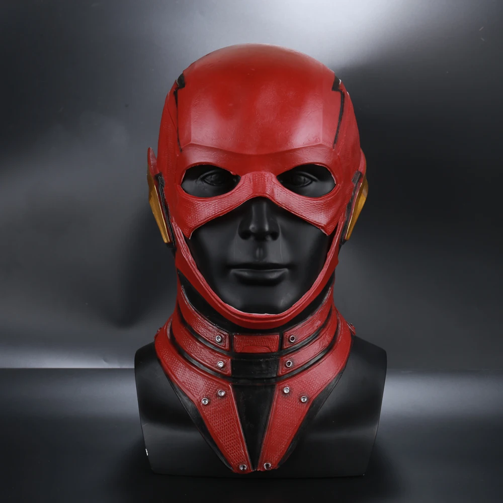 

Adlut Justice League The Flash Cosplay Costumes Latex Masks Props Full Face