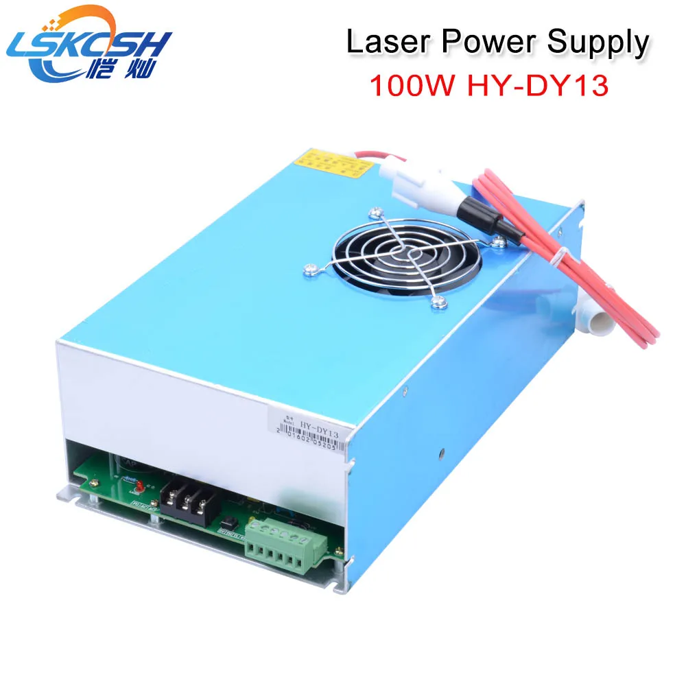 

LSKCSH HY DY13 100W Co2 Laser Power Supply For Reci V4 Z4 W4 S4 Tube 220V For Laser Engraving Cutting Machine 1 Year Warranty