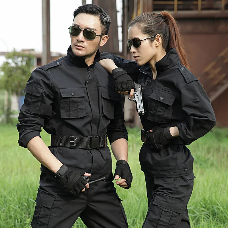 Black Hunting Clothes Men Military Uniforms Hunting Clothing Tactical Combat Shirt +Cargo Pants Outdoor Army Ghillie Suit Women Black Hunting Clothes Men Military Uniforms Hunting Clothing Tactical Combat Shirt +Cargo Pants Outdoor Army Ghillie Suit Women