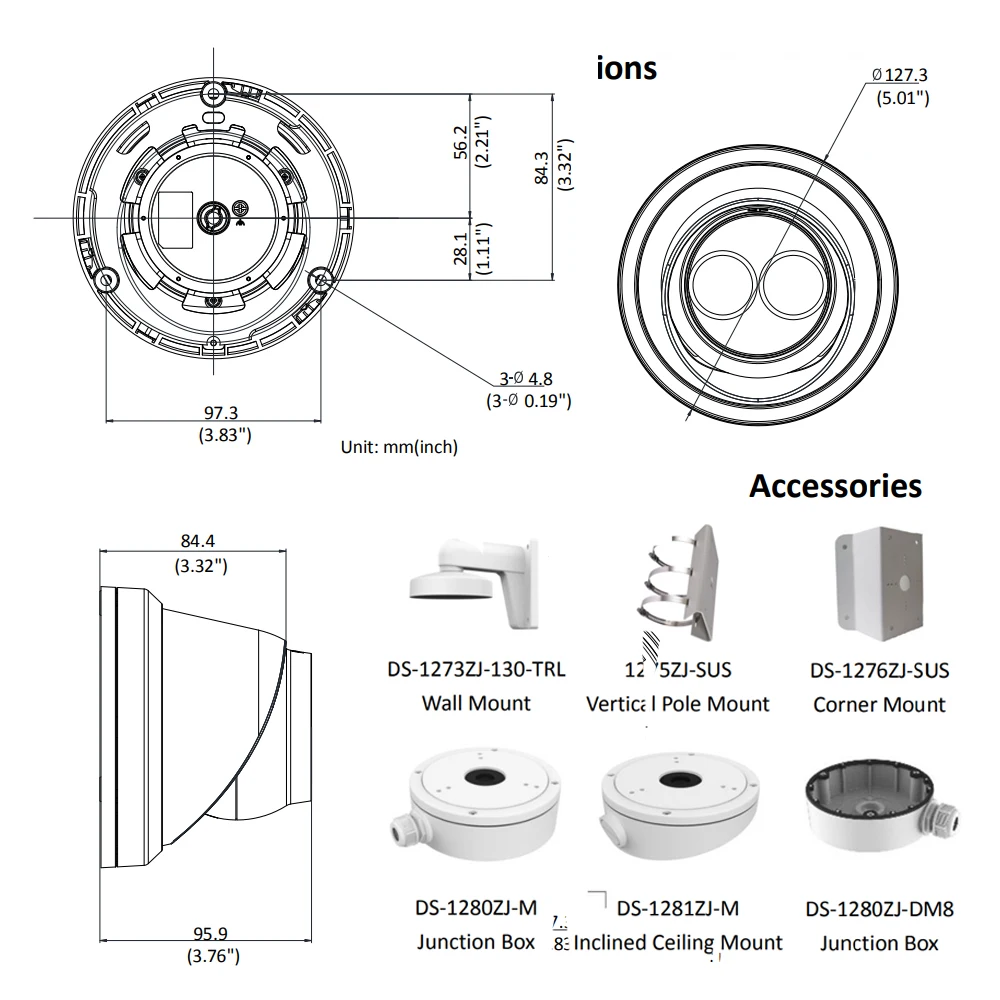 Hikvision OEM IP камера OEM форма DS-2CD2343G0-I 4MP Сеть CCTV камера H.265 CCTV безопасности POE WDR слот для карты SD