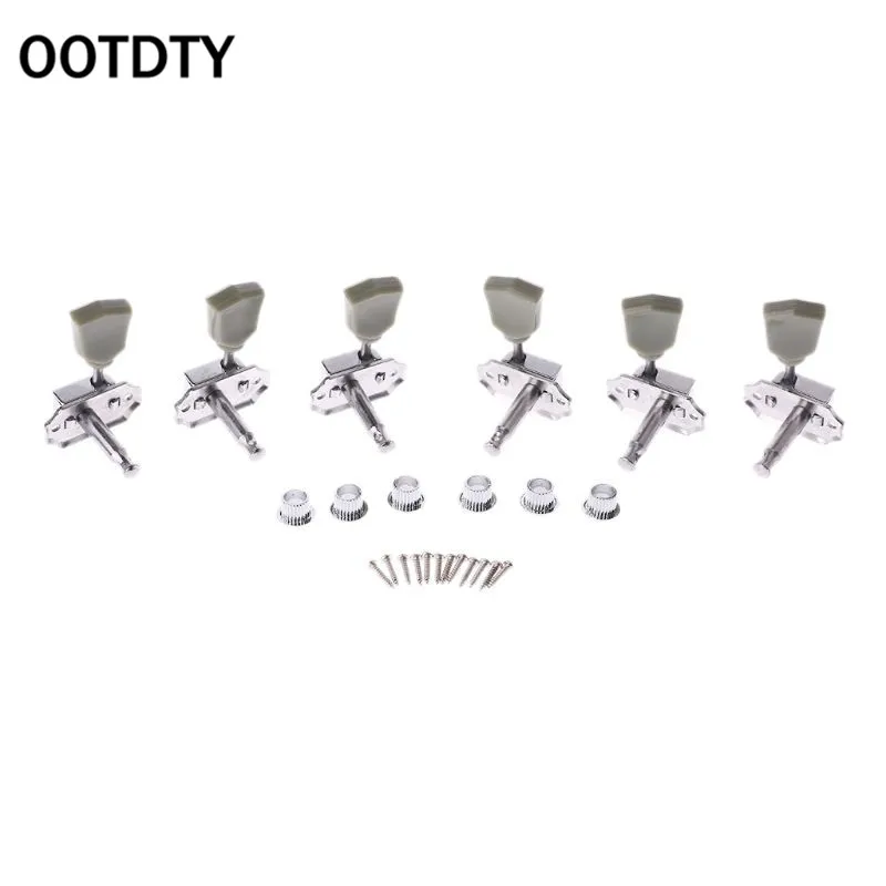 

OOTDTY New Guitar 3R & 3L Deluxe Tuning Pegs Machine Heads Tuners For Gibson Style
