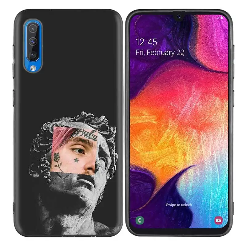 Черный, темный силиконовый чехол для samsung Galaxy A50 A30 A10 M30 чехол s крышка оболочка Coque XxxTentacion Lil Peep Lil Bo Peep - Цвет: A009