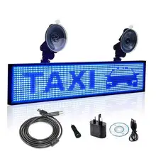 12 В 50 см P5 Белый SMD автомобильный грузовик такси заднее окно прокрутка светодиодный дисплей беспроводной быстро программируемый Поддержка Автомобильное зарядное устройство