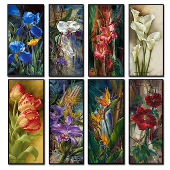 

5D Diamond Embroidery Flower Diamond Cross Stitch Crystal Square Diamond Sets Mosaic Decorative Diy Diamond Painting