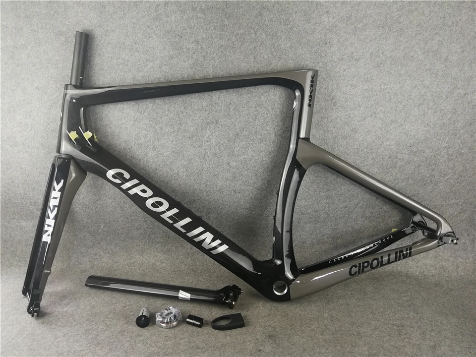 Perfect Disc brake Cipollini NK1K carbon Frame Sliver Road Bike Frames 3k or 1k carbon bicycle framework BB68/BB30 3