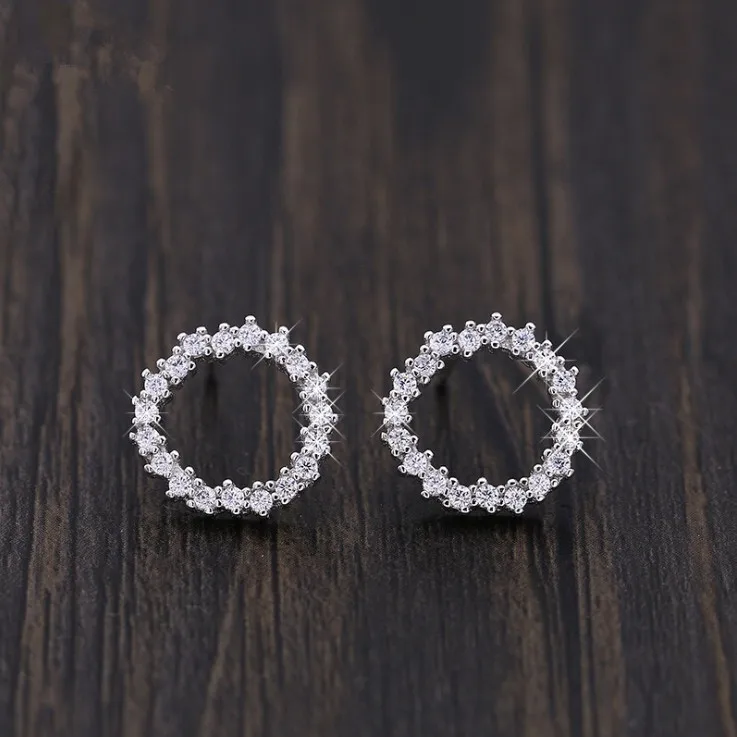 

Original Luxury brand 925 Silver inlaid zircon Crystal from Swarovski Swan earrings Earrings Fashion Woman Wedding Jewelry