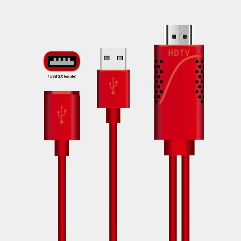 ТВ приставка 1080P HDMI зеркальный литой кабель для Apple iPhone X 8 7 6 iPad Dongle TV Digital AV