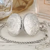 Luxury Silver Shield Crown Pattern Quartz Pocket Watch Fashion Necklace Pendant Chain Jewelry Gift Steampunk Clock for Men Women ► Photo 3/6