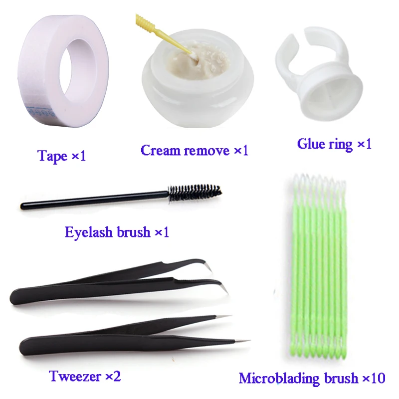 7 Item Eyelash Extension Tools Kit Individual False Eyelashes Kit Tape