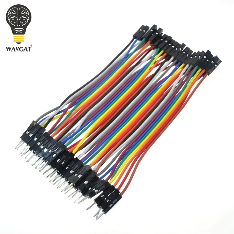 SUQ 40 шт. 10 см 2 54 мм 1pin 1p разъем Папа мама перемычка Кабель Dupont для arduino.|jumper wire|jumper