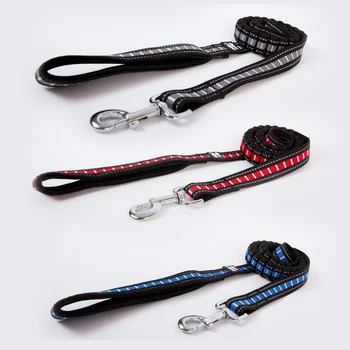 

Pet dog leash medium and large dog traction rope outdoor training big dogs leash reflective nylon chain leashes German Shepherd