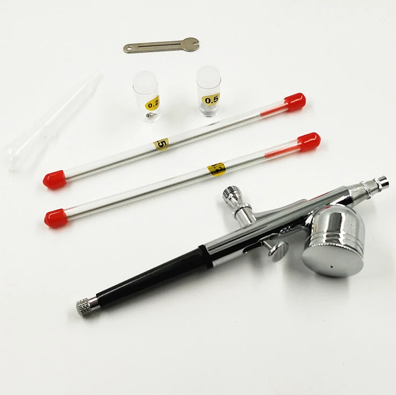 

For Painting With Hose Airbrush Set Nails Spray Airbrush Gun Dual Action For Cakes Models Airbrush Kit
