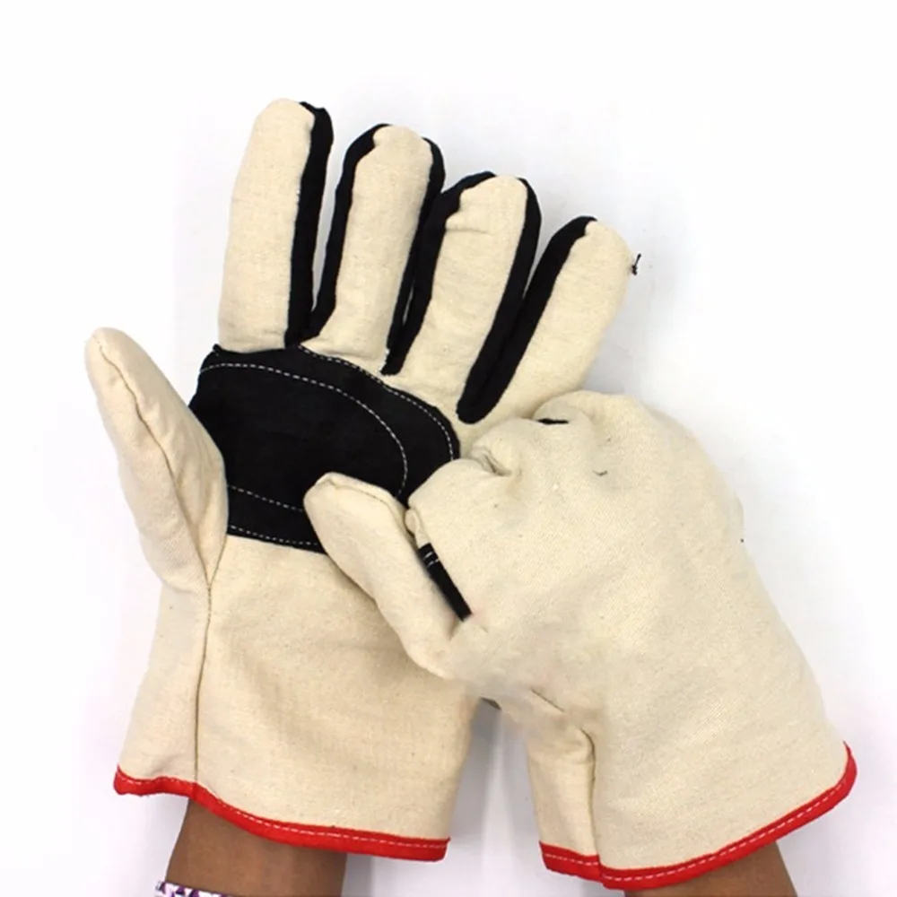 

Breathable Anti-Slip Wear Resistant Canvas Work Gloves Thickened Durable Labor Gloves for Mechanical Loading Gas Stations