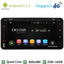 Android 5.1.1 Car DVD Player for Toyota Corolla Camry RAV4 Vios Highlander Prado Terios Hilux Land Cruiser Avanza Quad Core 16GB