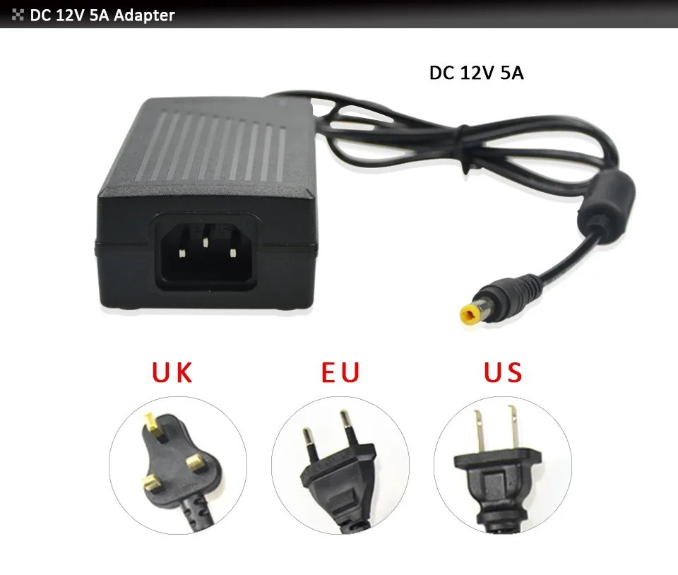 1 шт. DC12V 24key/44 key RGB ИК пульт дистанционного управления; 3A/5A адаптер питания для светодиодной ленты светильник аксессуары SMD 5050 3528