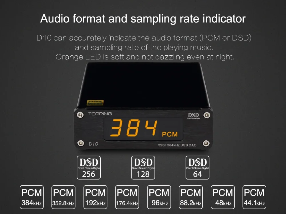 Топпинг D10 мини USB ЦАП CSS XMOS XU208 ES9018K2M OPA2134 аудио усилитель декодер