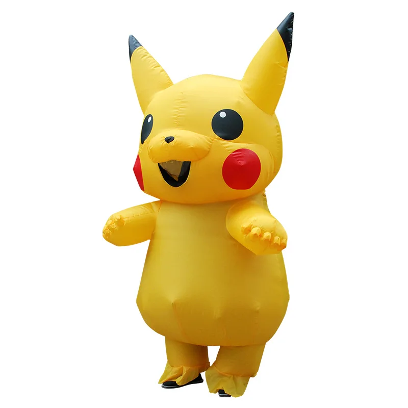 Pikachu надувной костюм для нарядной вечеринки платье для взрослых и детей Размер