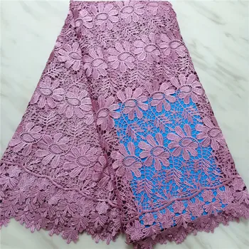 

2019 African Guipure Cord Laces High Quality Nigerian Water Soluble Guipure Laces Fabrics Latest African Guipure Laces pl65-2911