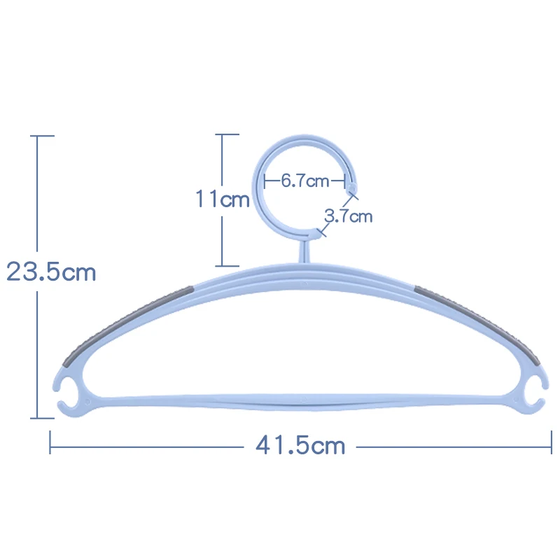  AIBOULLY 15pcs/set Adult Plastic slip-resistant Portable Arc Hook Design Outdoor Hanger Clothes Han