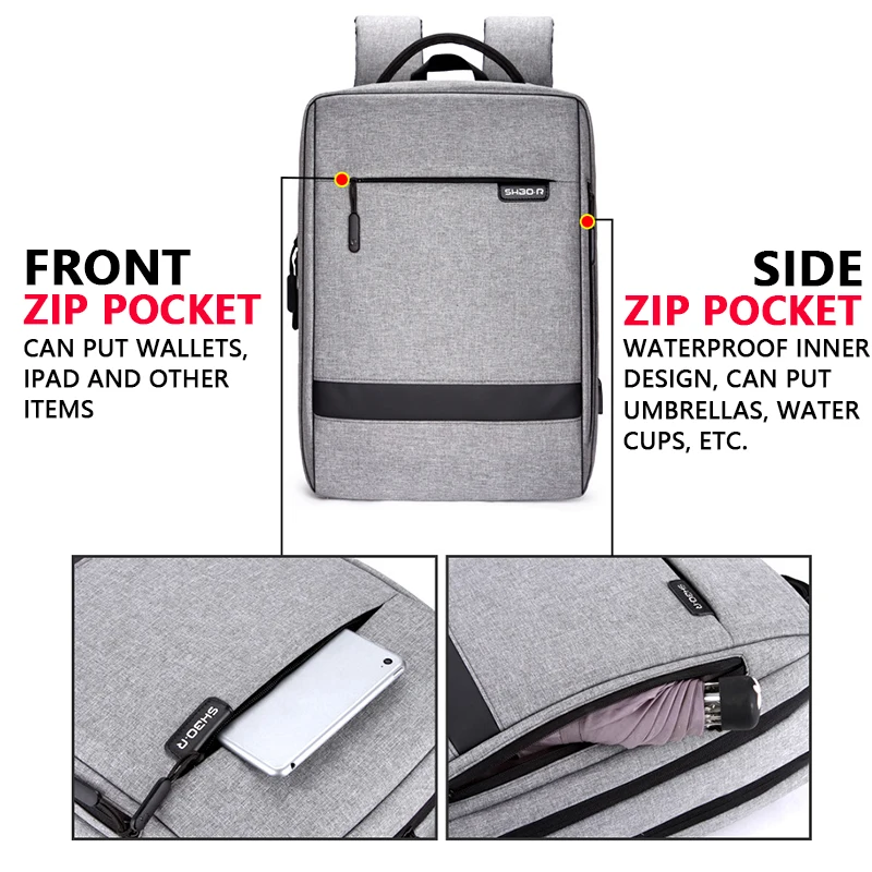 Mens Casual USB Charging Work Backpack Large Space Short Trip Male Waterproof Travel Luggage Bags 15.6 inch Laptop Back Pack Mens Casual USB Charging Work Backpack Large Space Short Trip Male Waterproof Travel Luggage Bags 15.6 inch Laptop Back Pack