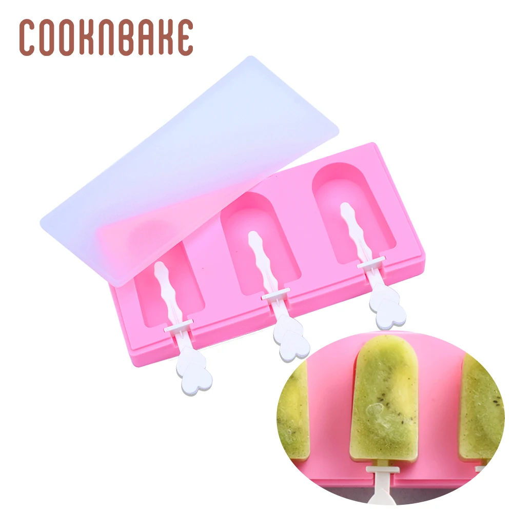 CDY-214 COOKNBAKE силиконовый Мороженица кубик для льда сок бар летняя лапа форма для украшения тортов форма детский ледяной лоток для мороженого на палочке с палочкой - Цвет: CDY-214