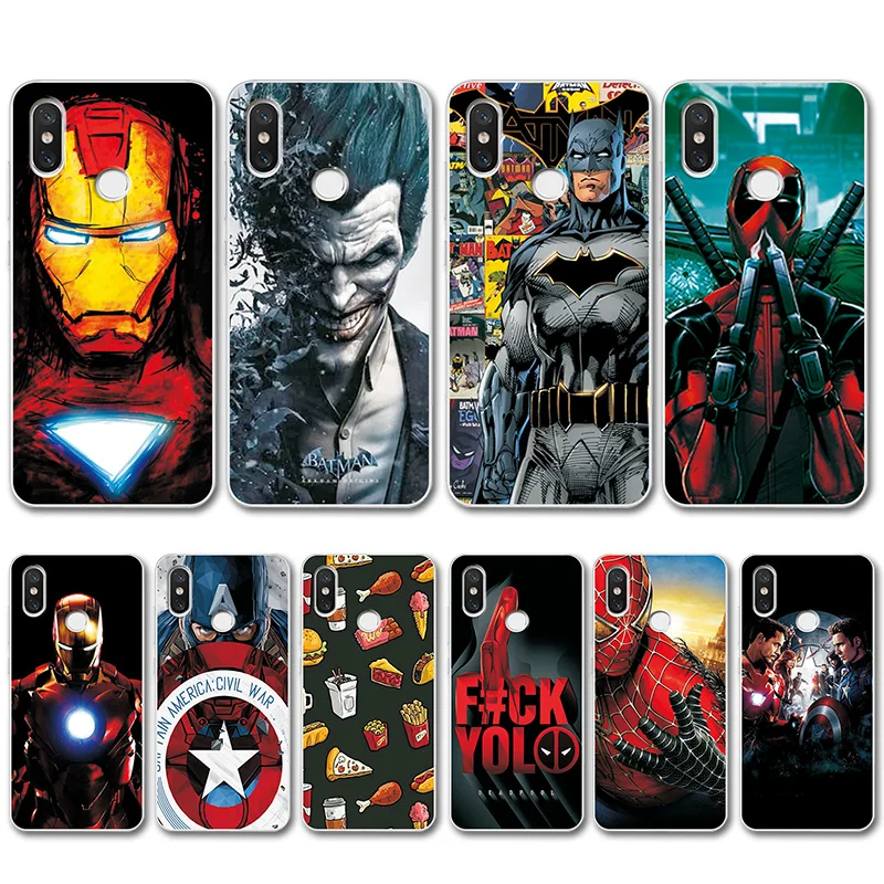 

For Xiaomi Redmi Note 7 Captain America Back Cover Case Note 5 Global Version Novelty Silicone Phone Case 6 For Redmi note 7 pro