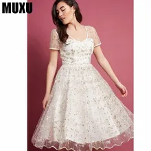 MUXU floral sexy transparent dress patchwork streetwear vestidos women clothing backless embroidery loose dress kleider fashion kleider machen leute