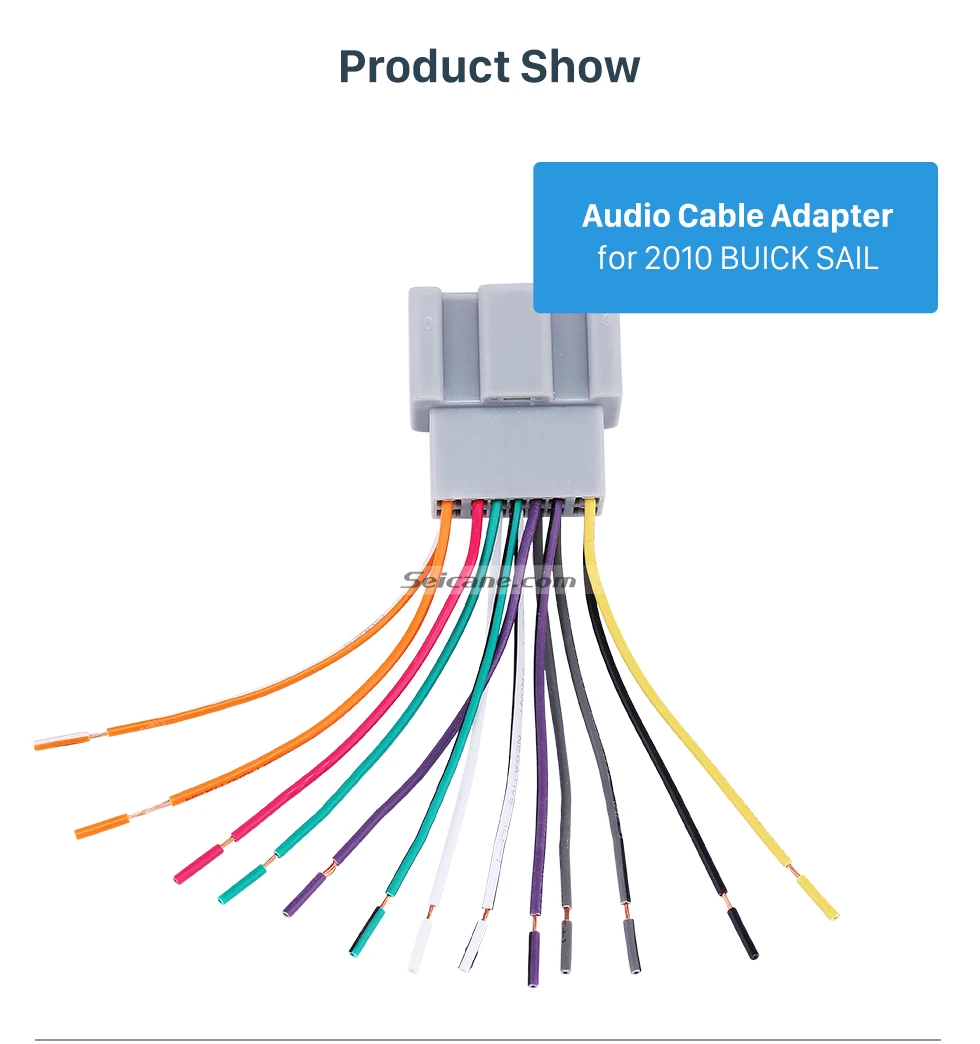 Seicane распродажа электропроводка автомобиля жгутовый штепсельный разъем адаптер аудио Акустический кабель для 2010 BUICK SAIL