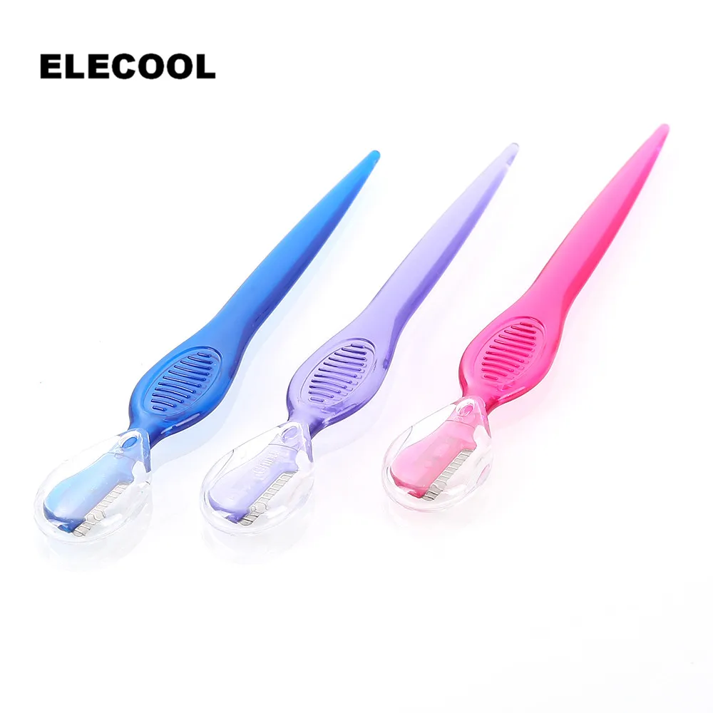 

ELECOOL 1Pcs Eyebrow Razor Facial Hair Remover Eyebrow Trimmer Sharp Makeup Knife Blade Eye Brow Shaping Hair Remover Tool TSLM2