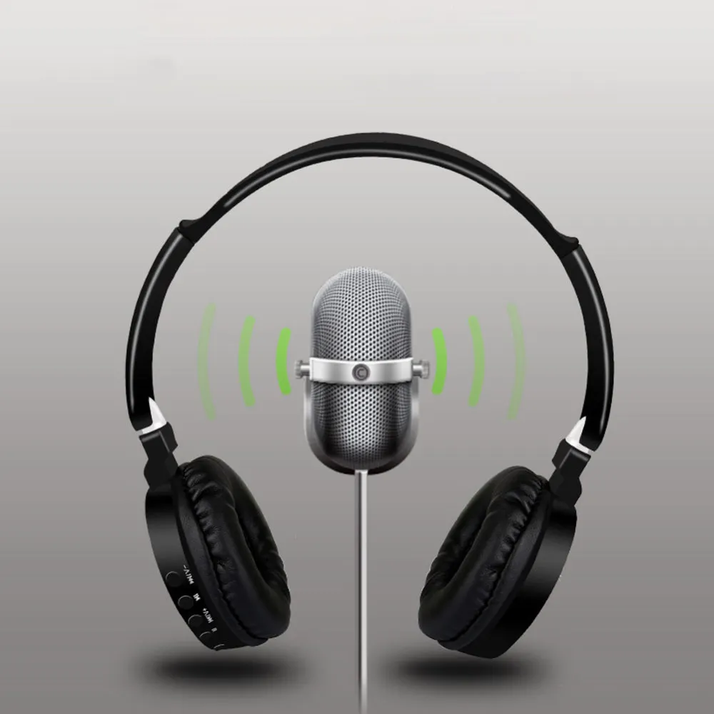 Lightweight Bluetooth Headphones Wireless Stereo Headsets Earbuds with Mic for iphone Support IOS Android Headset Accessories