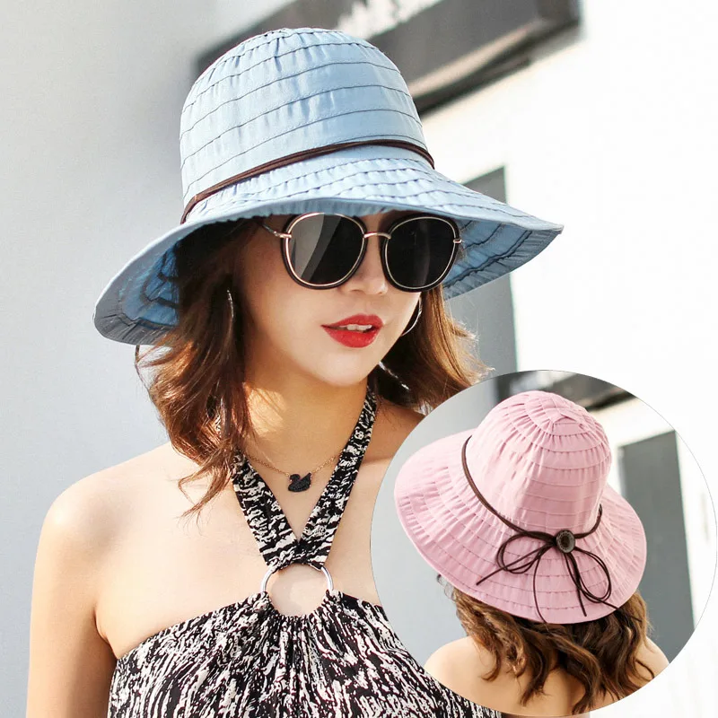Buy New Summer Ladies Large Eaves Beach Sun Hat Women